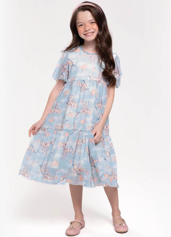 Trick Nick - Vestido Midi Infantil Azul