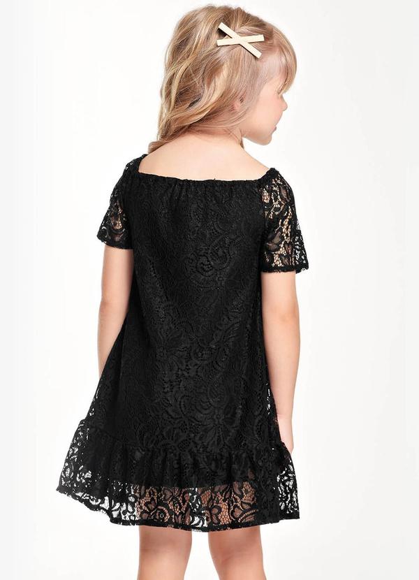 Trick Nick - Vestido Midi Infantil Preto 2