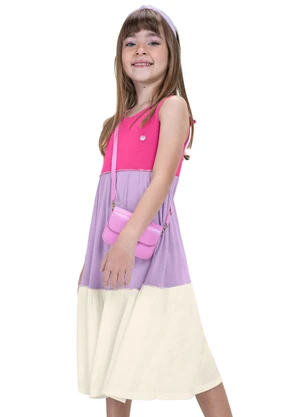 Trick Nick - Vestido Midi Infantil Rosa - TRICK NICK