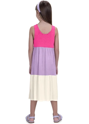 Trick Nick - Vestido Midi Infantil Rosa - TRICK NICK