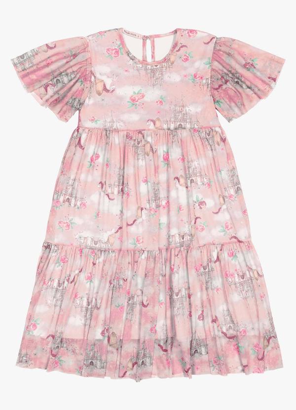 Trick Nick - Vestido Midi Infantil Rosa