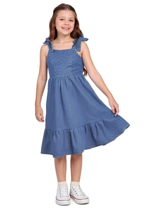 Fkn Play Denim - Vestido Midi Jeans Medio - FKN PLAY DENIM