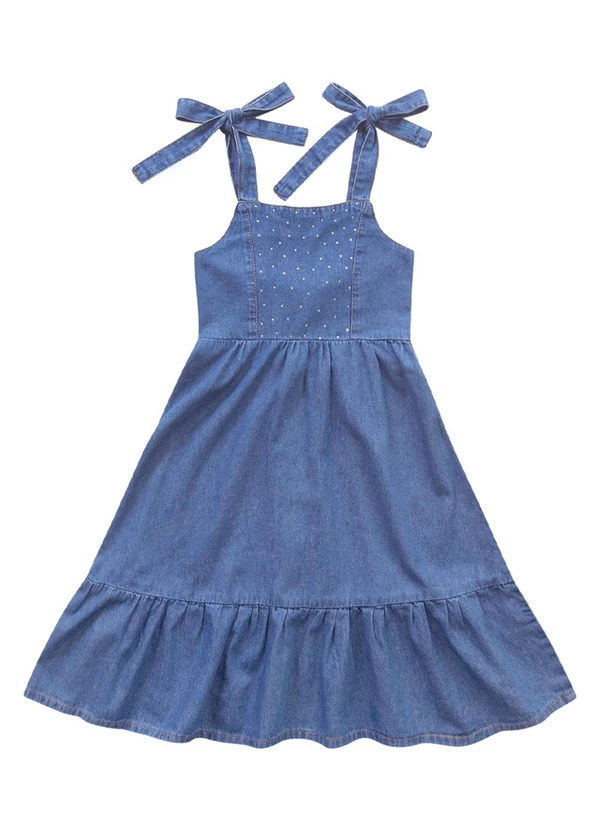 Fkn Play Denim - Vestido Midi Jeans Medio 3