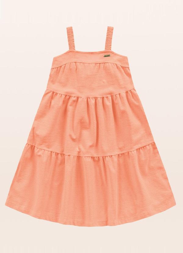 Fakini Kids - Vestido Midi Laranja