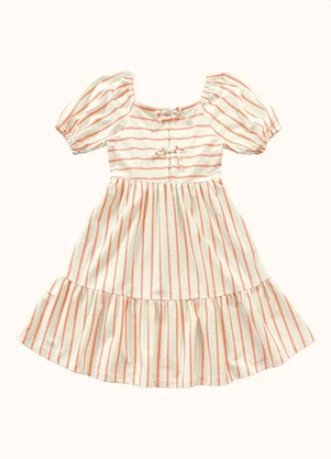 Fakini Kids - Vestido Midi Laranja - FAKINI KIDS