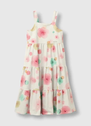 Carinhoso - Vestido Mídi Marias Floral Off White - CARINHOSO