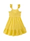 Malwee Kids - Vestido Mídi Marias Poá Branco - variação: Amarelo