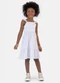 Malwee Kids - Vestido Mídi Marias Poá Branco - variação: Branco