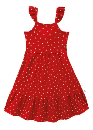Malwee Kids - Vestido Mídi Marias Poá Vermelho - MALWEE KIDS