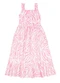 Alakazoo - Vestido Midi Menina com Estampa Zebra Rosa - variação: Rosa