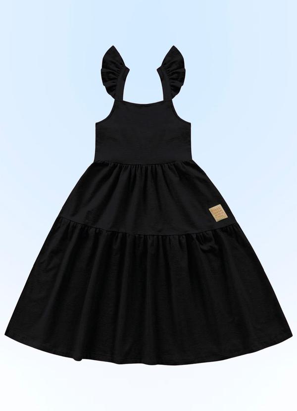 Fakini Kids - Vestido Midi Preto