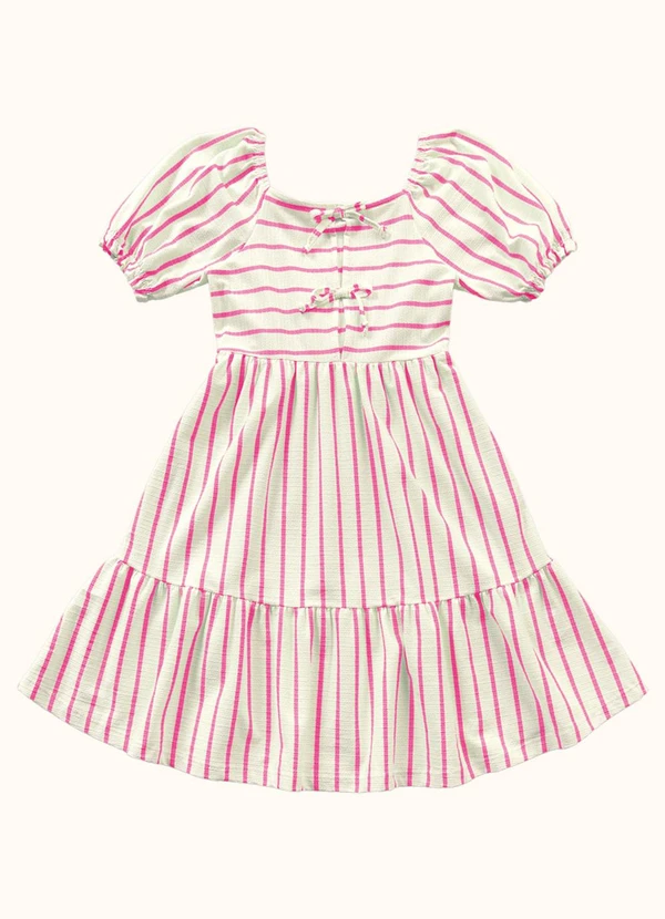 Fakini Kids - Vestido Midi Rosa