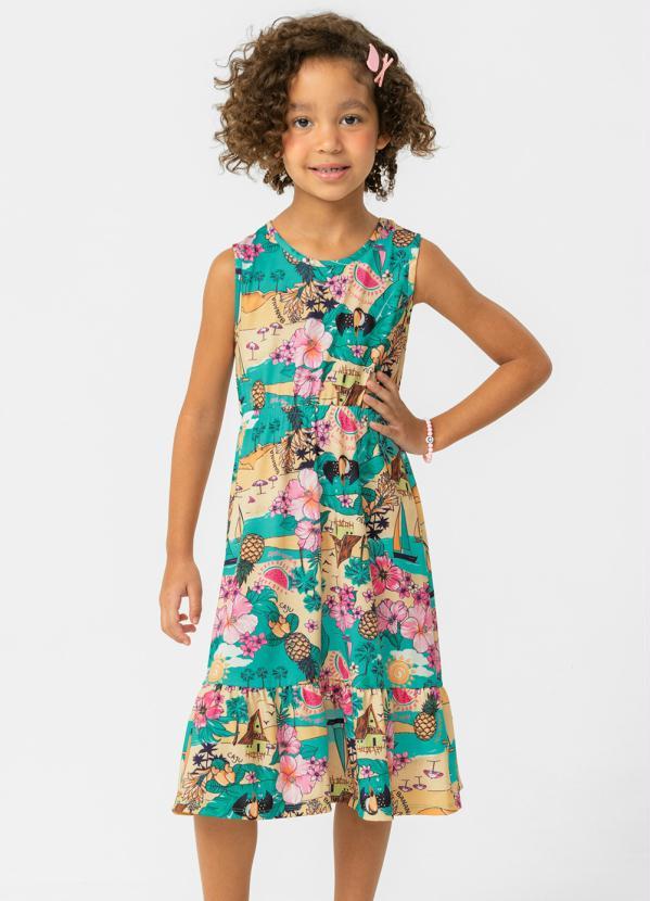 Rovi Kids - Vestido Midi Verde