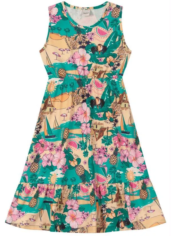 Rovi Kids - Vestido Midi Verde 3