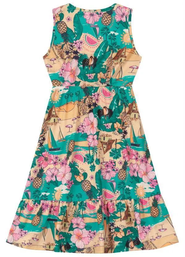 Rovi Kids - Vestido Midi Verde 4