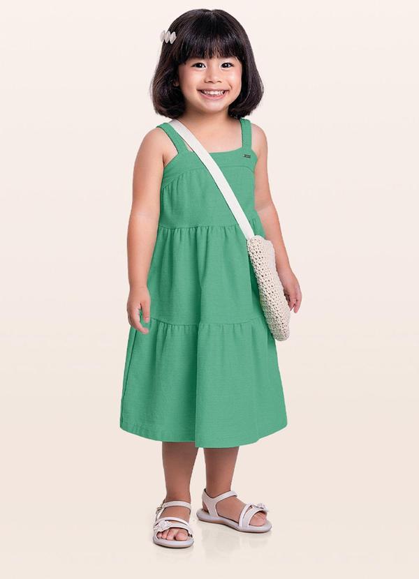 Fakini Kids - Vestido Midi Verde