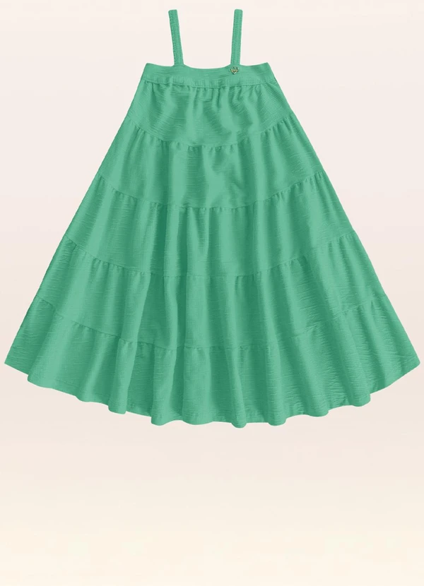 Fakini Kids - Vestido Midi Verde