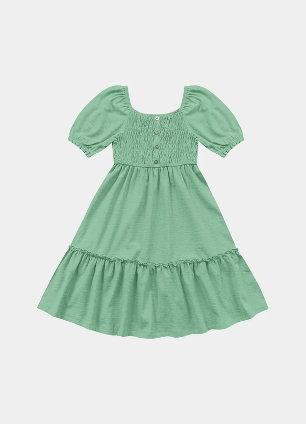 Fakini Kids - Vestido Midi Verde 3