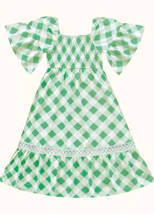 Fakini Kids - Vestido Midi Verde - FAKINI KIDS