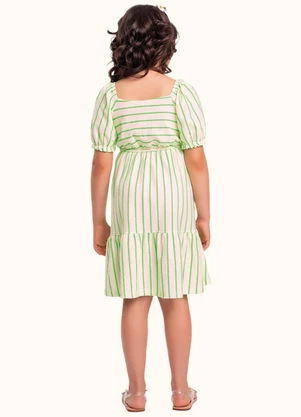 Fakini Kids - Vestido Midi Verde - FAKINI KIDS