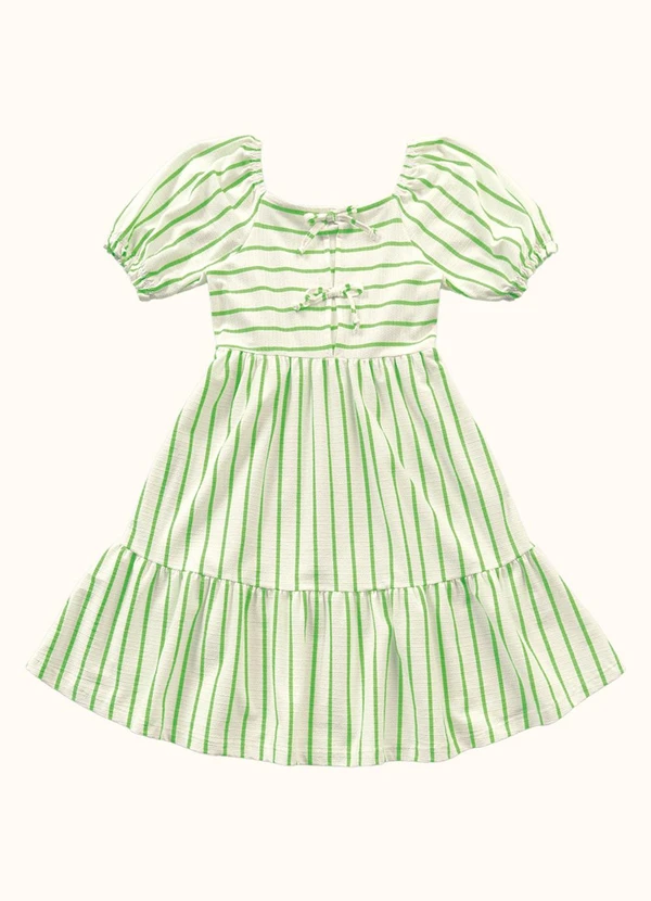 Fakini Kids - Vestido Midi Verde 3