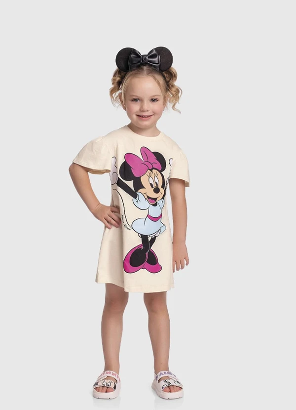Fakini Kids - Vestido Minnie Bege