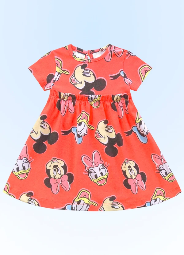 Fakini Kids - Vestido Minnie Rosa