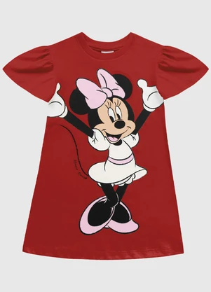 Fakini Kids - Vestido Minnie Vermelho - FAKINI KIDS