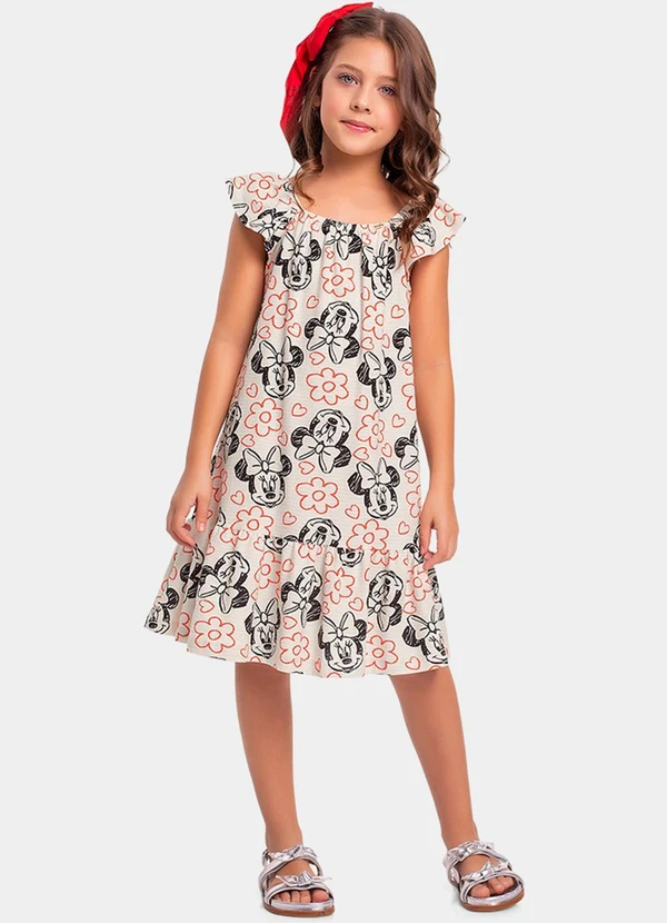 Fakini Kids - Vestido Minnie Vermelho