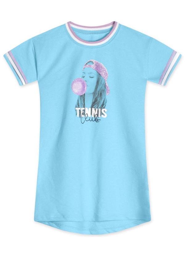 Marisol - Vestido Moletom Menina Azul