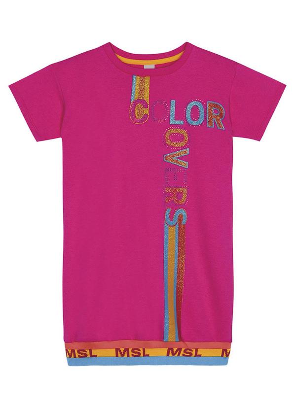 Marisol - Vestido Moletom Menina Rosa