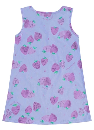 Bee Loop - Vestido Morangos Infantil Roxo - BEE LOOP