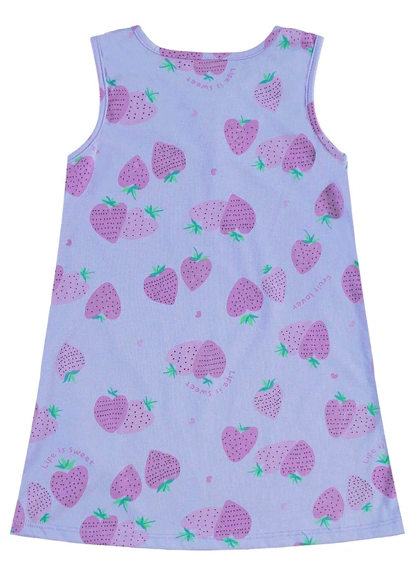 Bee Loop - Vestido Morangos Infantil Roxo 2