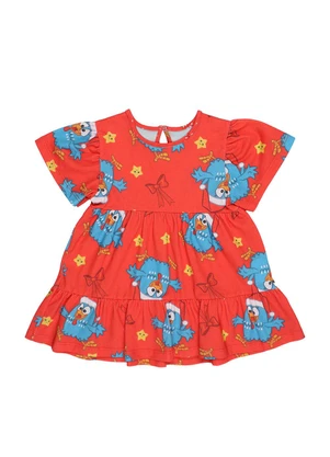 Vestido Natal Galinha Pintadinha (Vermelho) - GALINHA PINTADINHA
