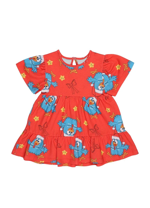 Galinha Pintadinha - Vestido Natal Galinha Pintadinha Vermelho 2