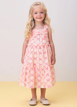 Momi - Vestido Off de Laise com Laço - MOMI
