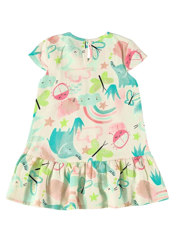 Malwee Kids - Vestido Off White Amplo Ilustrações 4