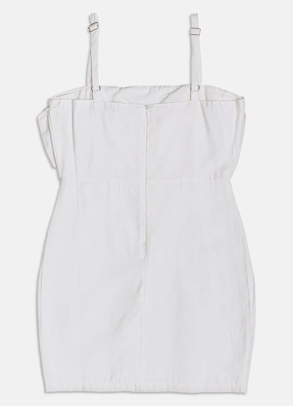 I Am - Vestido Off White com Laço Off White 2