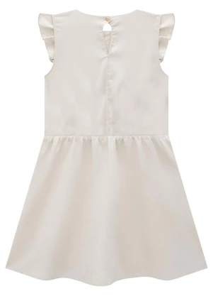 Carinhoso - Vestido Off White Curto Godê - CARINHOSO