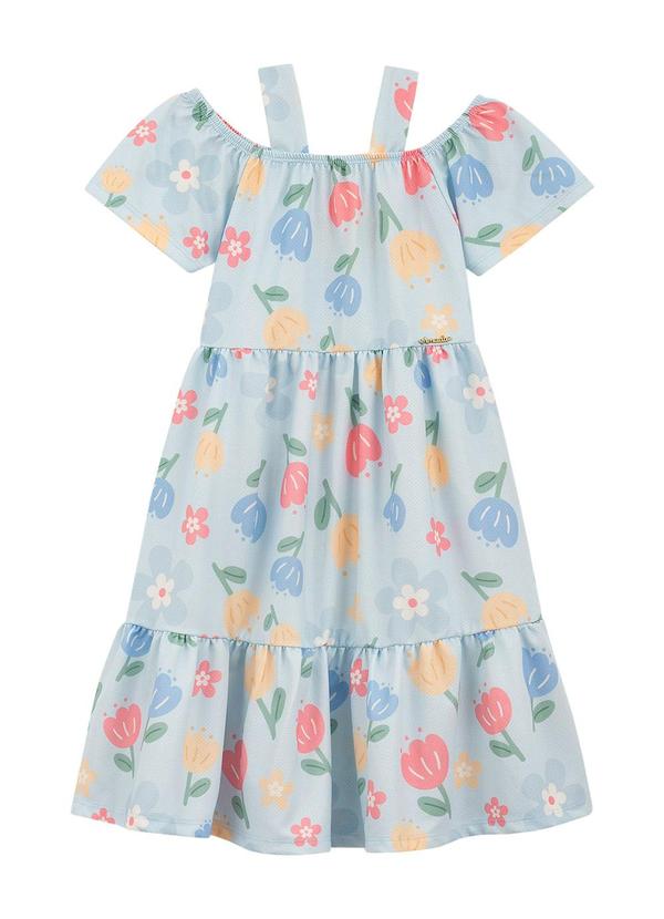 Amada - Vestido Ombro a Ombro em Malha Allure Azul