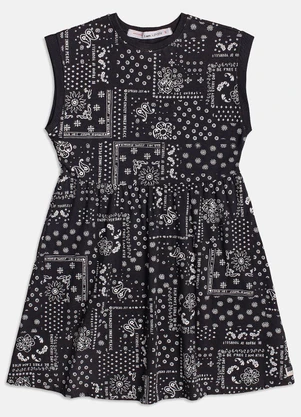 I Am - Vestido Paisley Preto - I AM