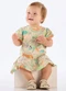 Up Baby - Vestido para Bebê em Algodão Azul - variação: Bege