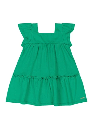 Quimby - Vestido para Bebê em Cotton Verde - QUIMBY