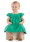 Quimby - Vestido para Bebê em Cotton Vermelho - variação: Verde