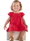 Quimby - Vestido para Bebê em Cotton Vermelho - variação: Vermelho