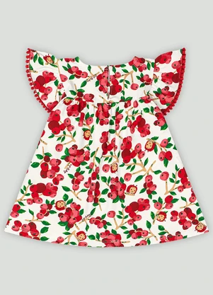 Vestido para Bebê em Cotton Up Baby Rosa - UP BABY