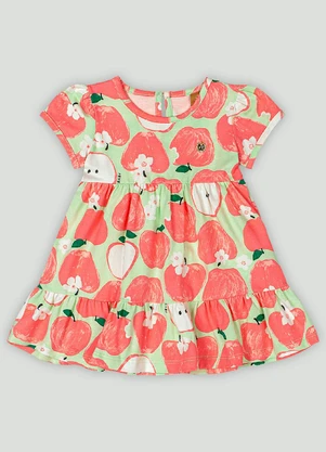 Vestido para Bebê em Cotton Up Baby Rosa - UP BABY