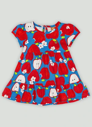 Vestido para Bebê em Cotton Up Baby Vermelho - UP BABY