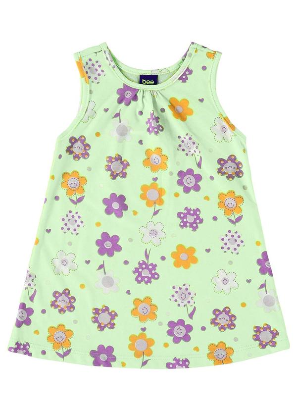 Bee Loop - Vestido para Bebê em Meia Malha Verde 2