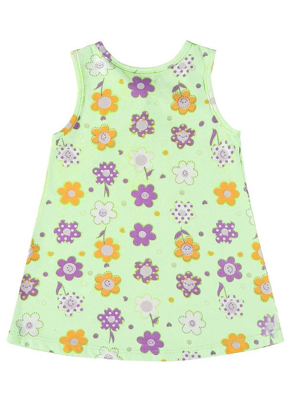 Bee Loop - Vestido para Bebê em Meia Malha Verde 3